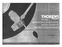 Thorens TD-165-Owners-Manual